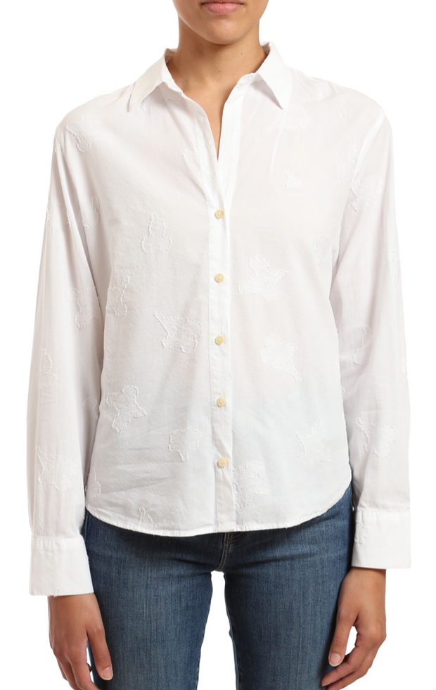LS Stitched WHITE Shirt - Bill Hallman- Inman Park
