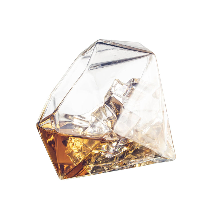 Diamond Whiskey Decanter with 2 Diamond Whiskey Glasses - Bill Hallman- Inman Park