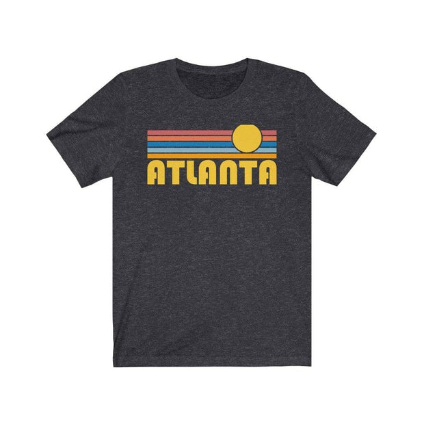 Hey Mountains - Atlanta, Georgia T-Shirt - Retro Sunrise Adult Unisex Atlanta T Shirt - Bill Hallman- Inman Park