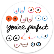 You're Perfect Boobs Die Cut Sticker