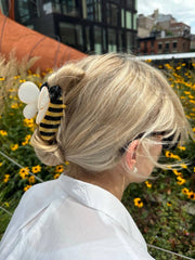 Solar Eclipse - Hand-painted Bee Claw Hair Clip | Eco-Friendly - Bill Hallman- Inman Park