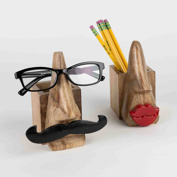 Mustache Eyeglass & Pencil Holder * - Bill Hallman- Inman Park