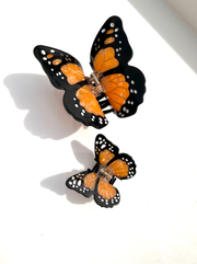 Hand-painted Mini Monarch Claw Hair Clip | Eco-Friendly