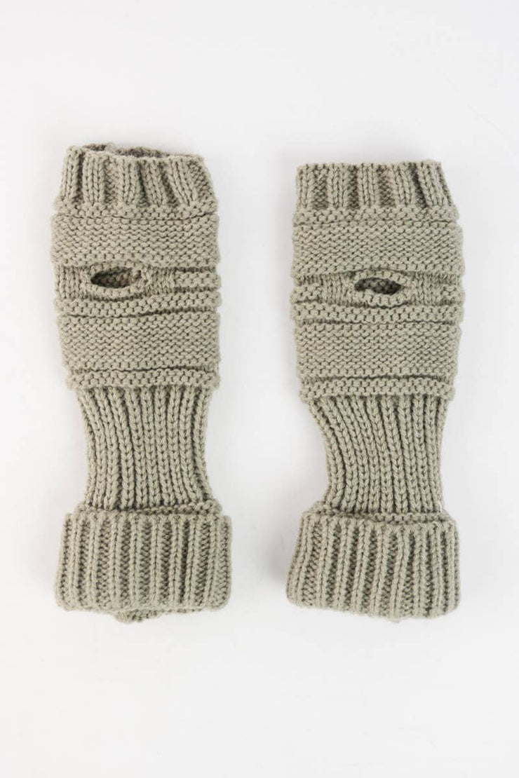 Leto Accessories - Ribbed Knit Handwarmers - Bill Hallman- Inman Park