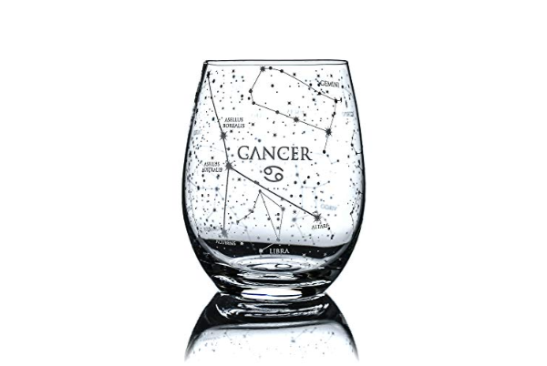 Cancer Stemless Wine Glasses - Bill Hallman- Inman Park