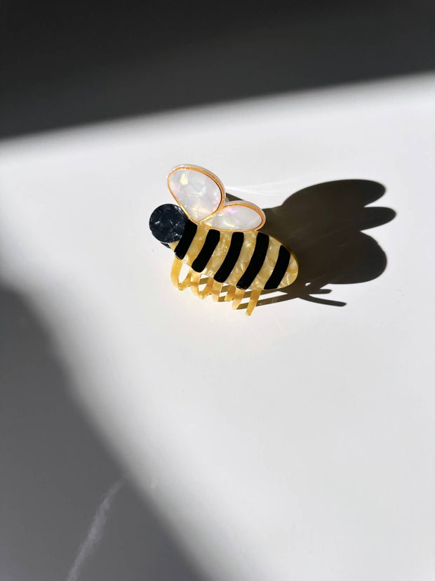 Solar Eclipse - Hand-painted Bee Claw Hair Clip | Eco-Friendly - Bill Hallman- Inman Park